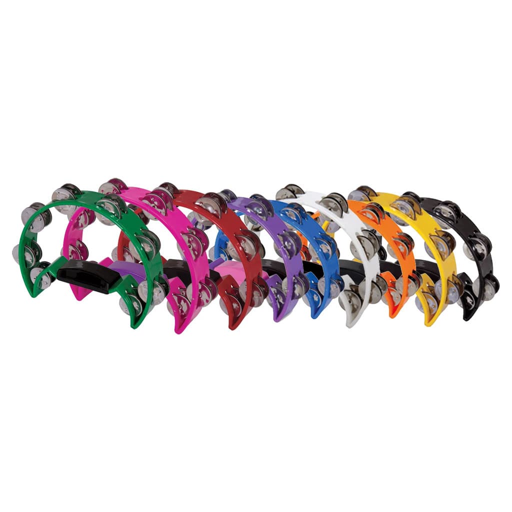 Kit 10 Pandeirola Pandeiro Meia Lua -Pro Fire - Colorido