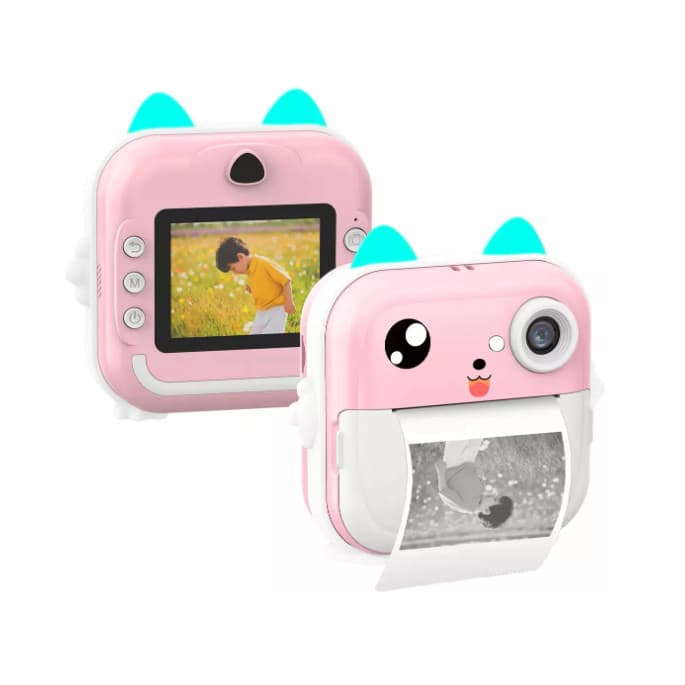 Camera De Impressão Instantânea Para Crianças Vídeo Fotografia Digital Fotográfica Mini Impressora