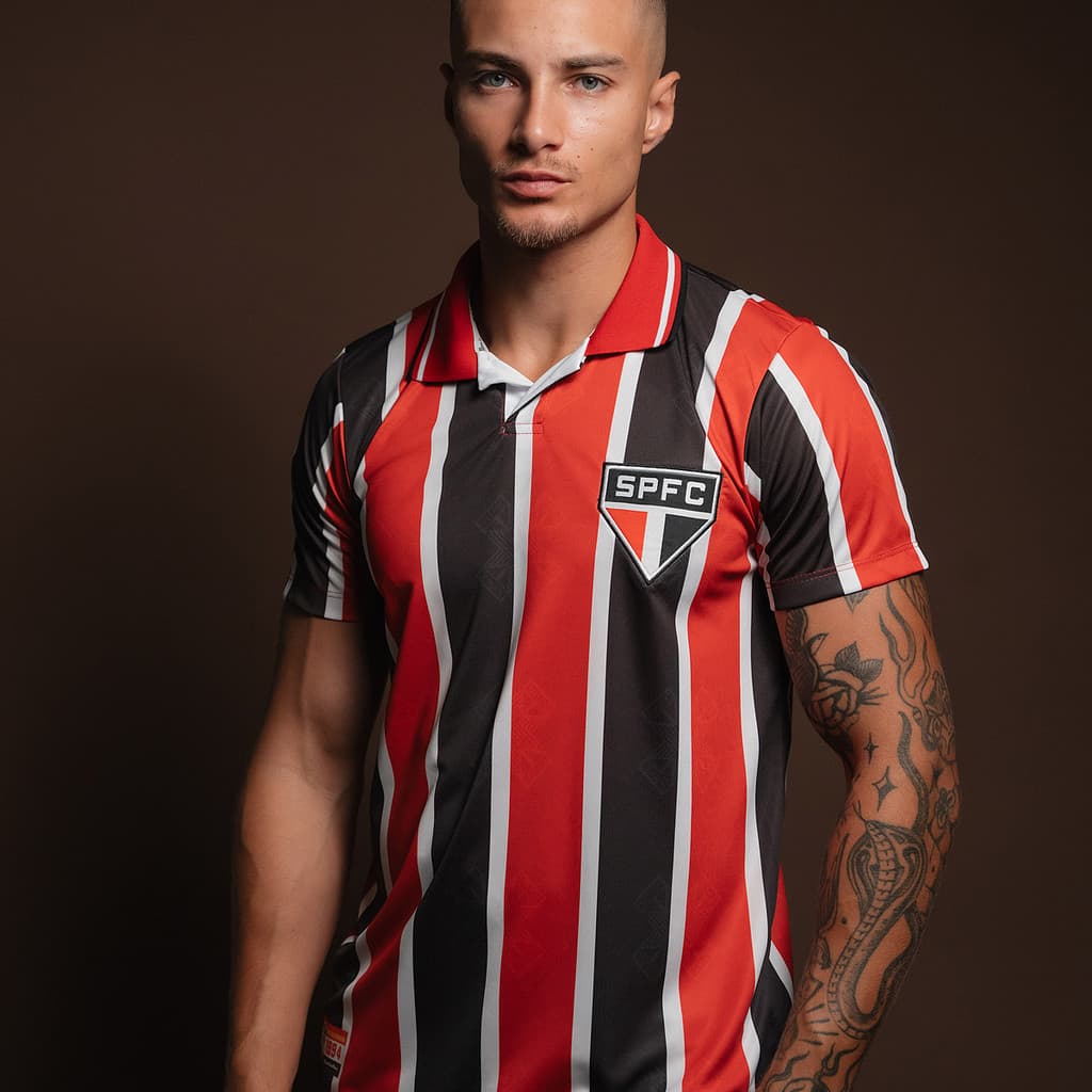 Camisa São Paulo 1994 Retrô Listrada Masculina Oficial