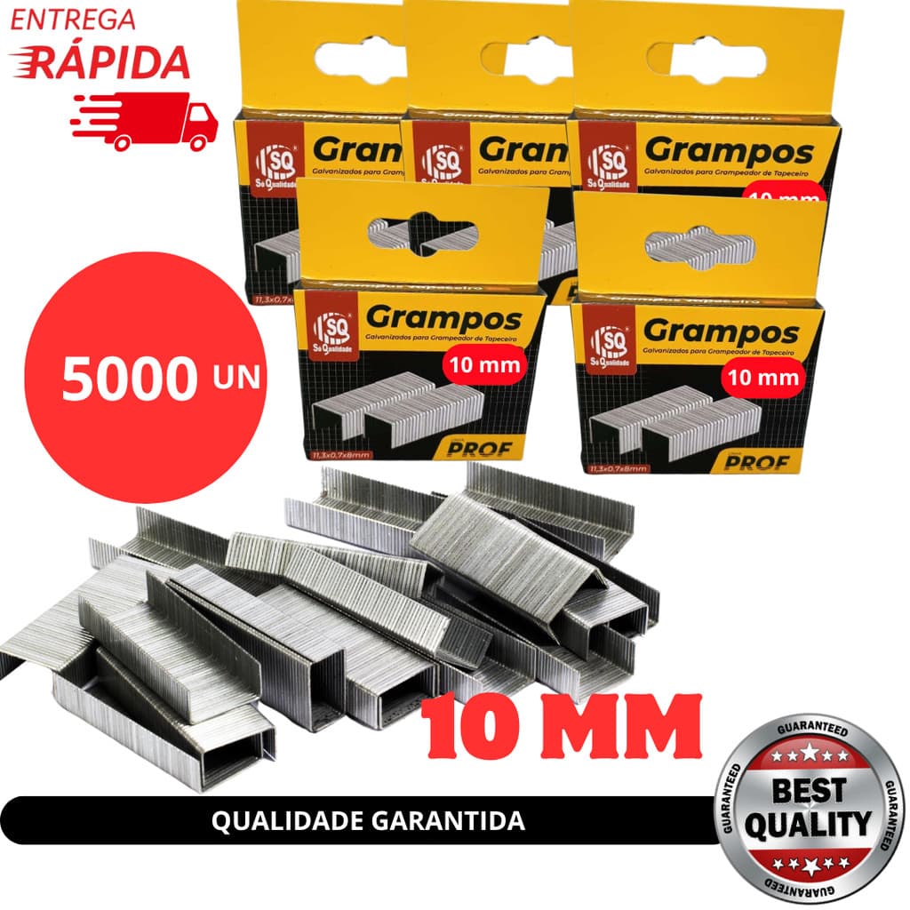 5000 MIL Grampos 10mm Galvanizado de Grampeador Profissional para Tapeceiro alta qualidade