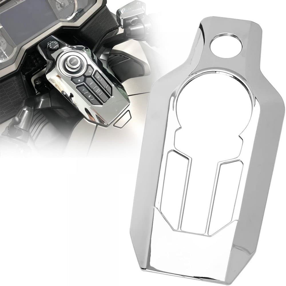 Botão Do Console Central Da Motocicleta Enfeite Painel De Controle Interruptor Guarnição Capa Para Honda Goldwing GL1800