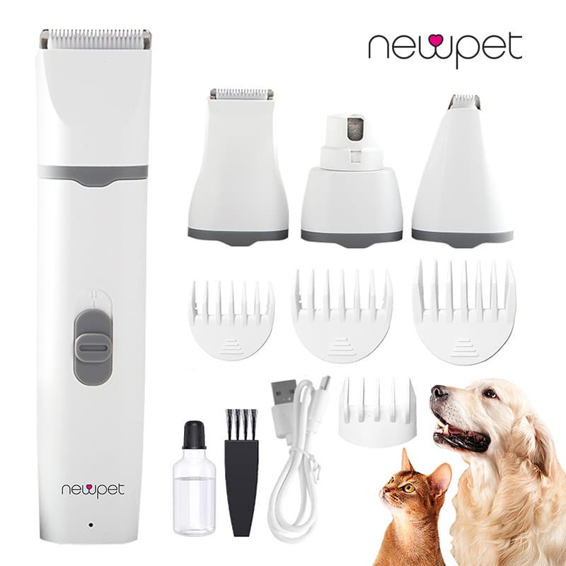 4 IN1 Cortador De Pêlos Elétrico Para Animais De Estimação Máquina De Cachorro E Pêlo De Gato Pelos