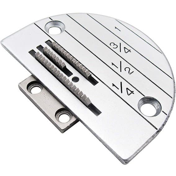 Chapa Agulha 3 Carreiras + Dente 17T Costura Reta Industrial Textil Kit