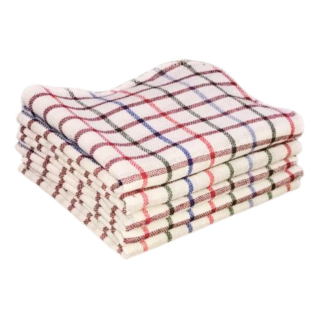 10 Pano Pia Xadrez Multiuso Limpeza Copa Cozinha 100% Algodão Premium 35 x 60