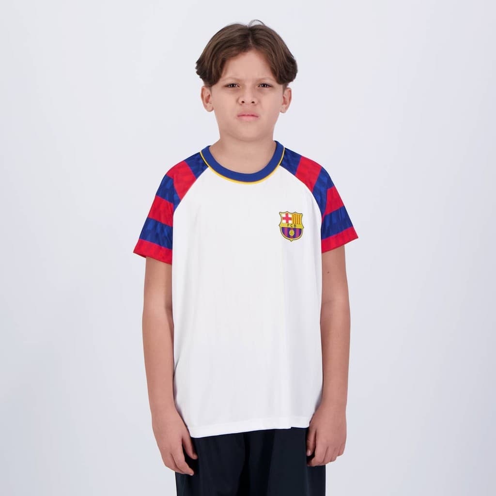 Camisa Barcelona Sorority Juvenil Branca