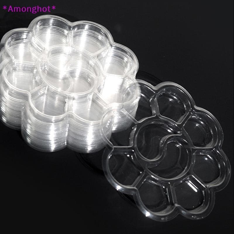 Entrehot > 10 Peças Paleta De Pintura A Óleo De Guache Descartável Em Forma De Flor De Ameixa Arte Lavável Aquarela Nova