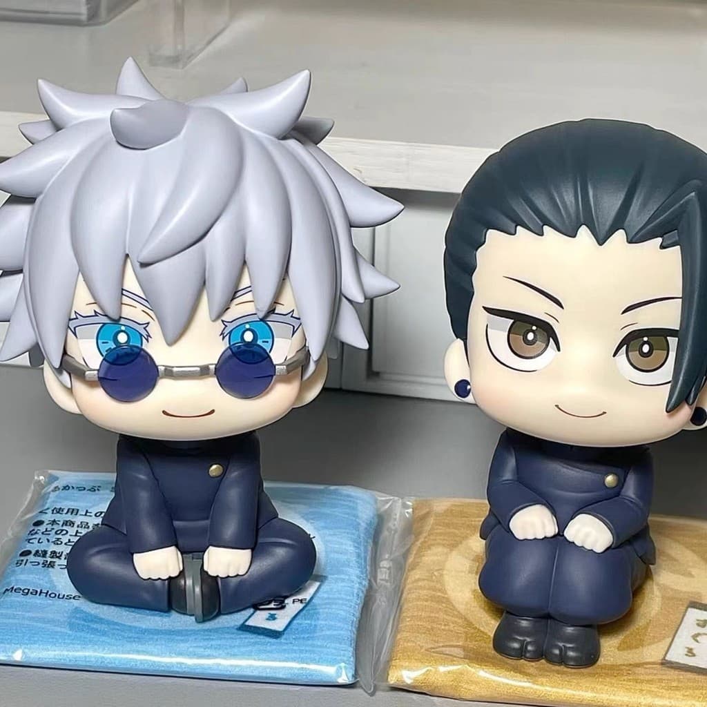 Anime Jujutsu Kaisen Série 10cm Figura Satoru Gojo Geto Suguru Nagi Seishiro Bachira Meguru Coleção Ornamentos