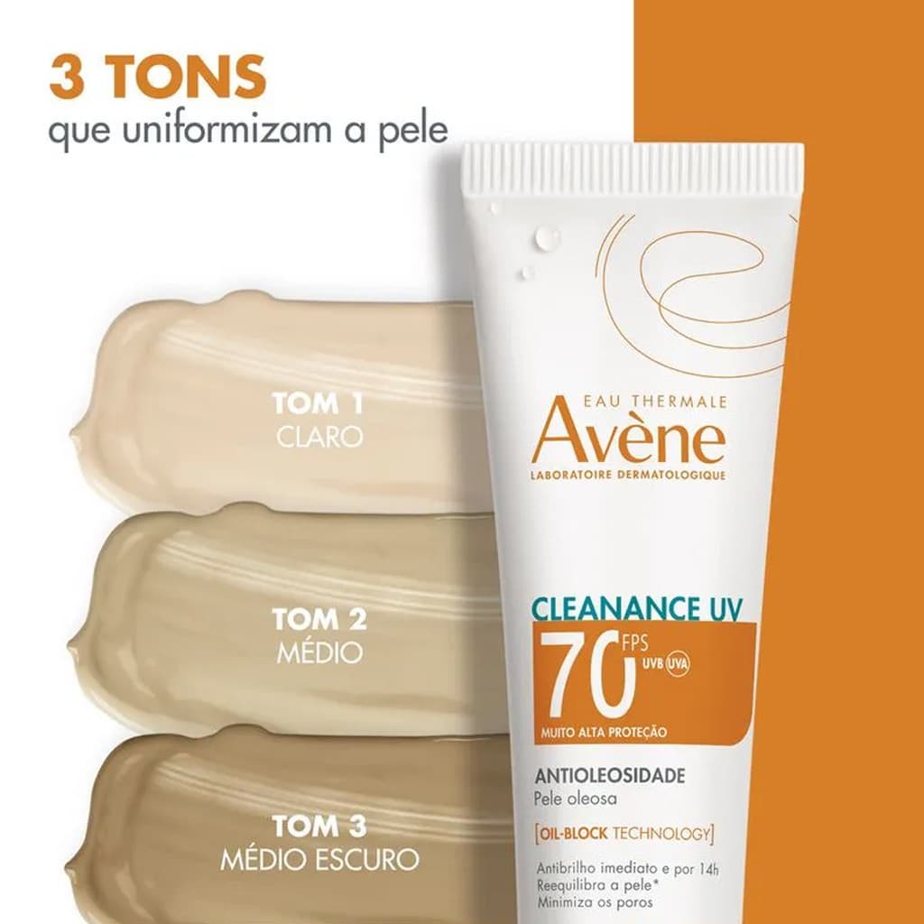 Protetor Solar Facial Dermatológico Cleanance UV FPS70 – Controle da Oleosidade 40g