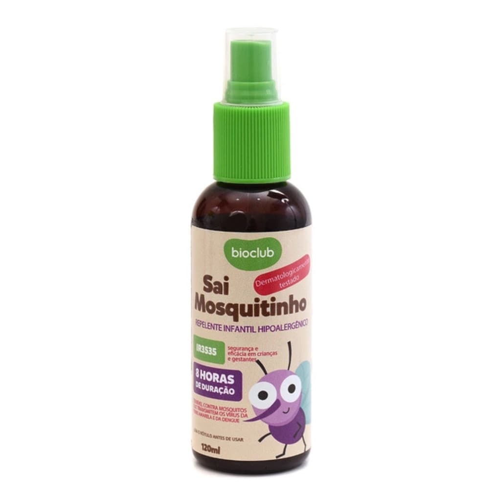 Repelente Natural de Uso FAMILIAR - Sai Mosquitinho Bioclub® 120ml