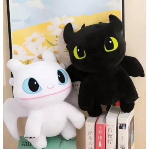 Pelúcia Banguela Fúria da Noite Como Treinar o Seu Dragão 23cm Boneco de Brinquedo Macio Antialérgico Crianças e Colecti