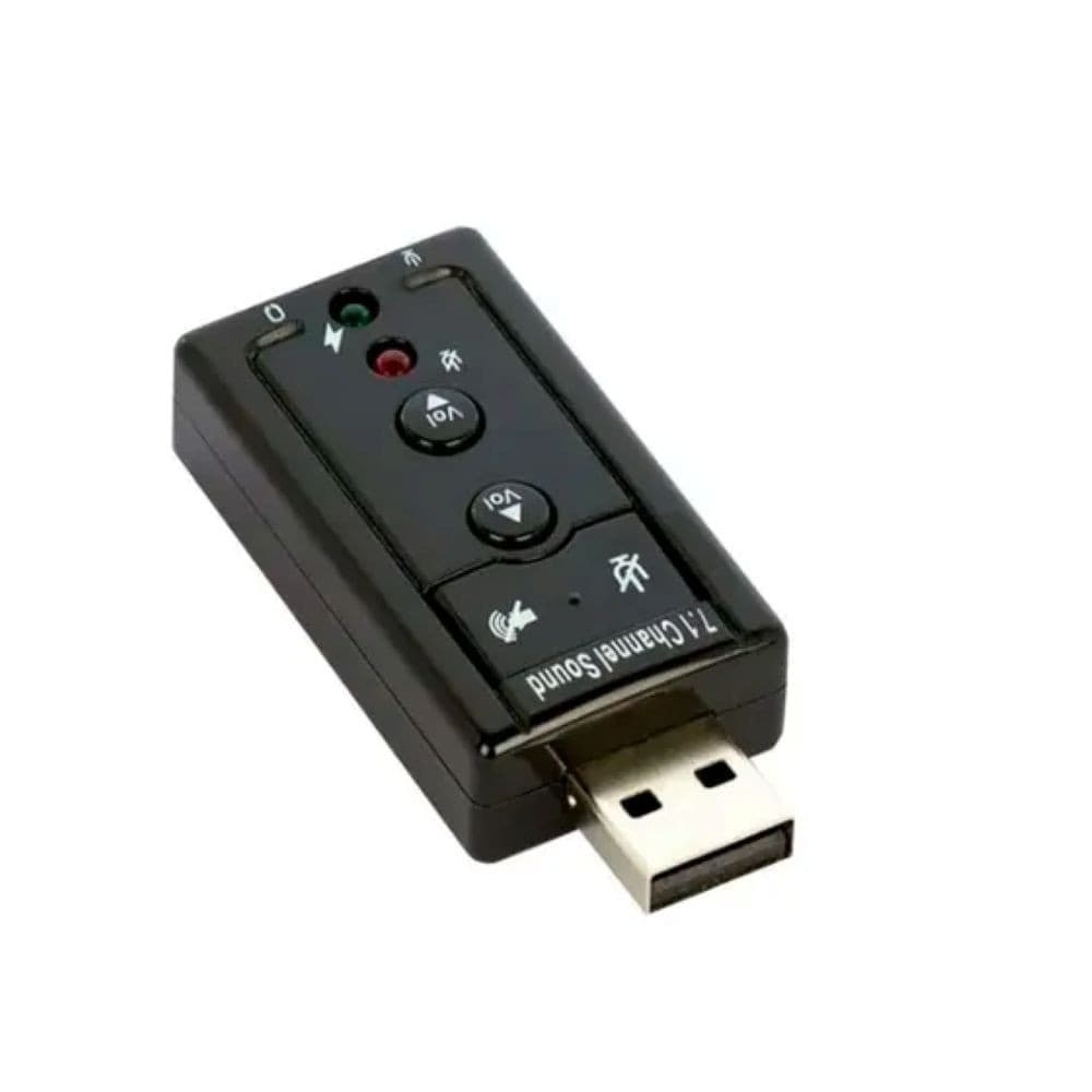 Placa de Som USB Exbom Áudio P2 Mic e Fone para PC e Notebook