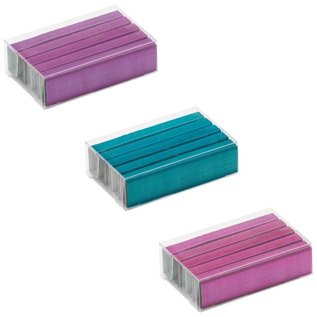 Grampo Colorido 26/6 Galvanizado 1000 Unidades BRW | Unidade/Kit