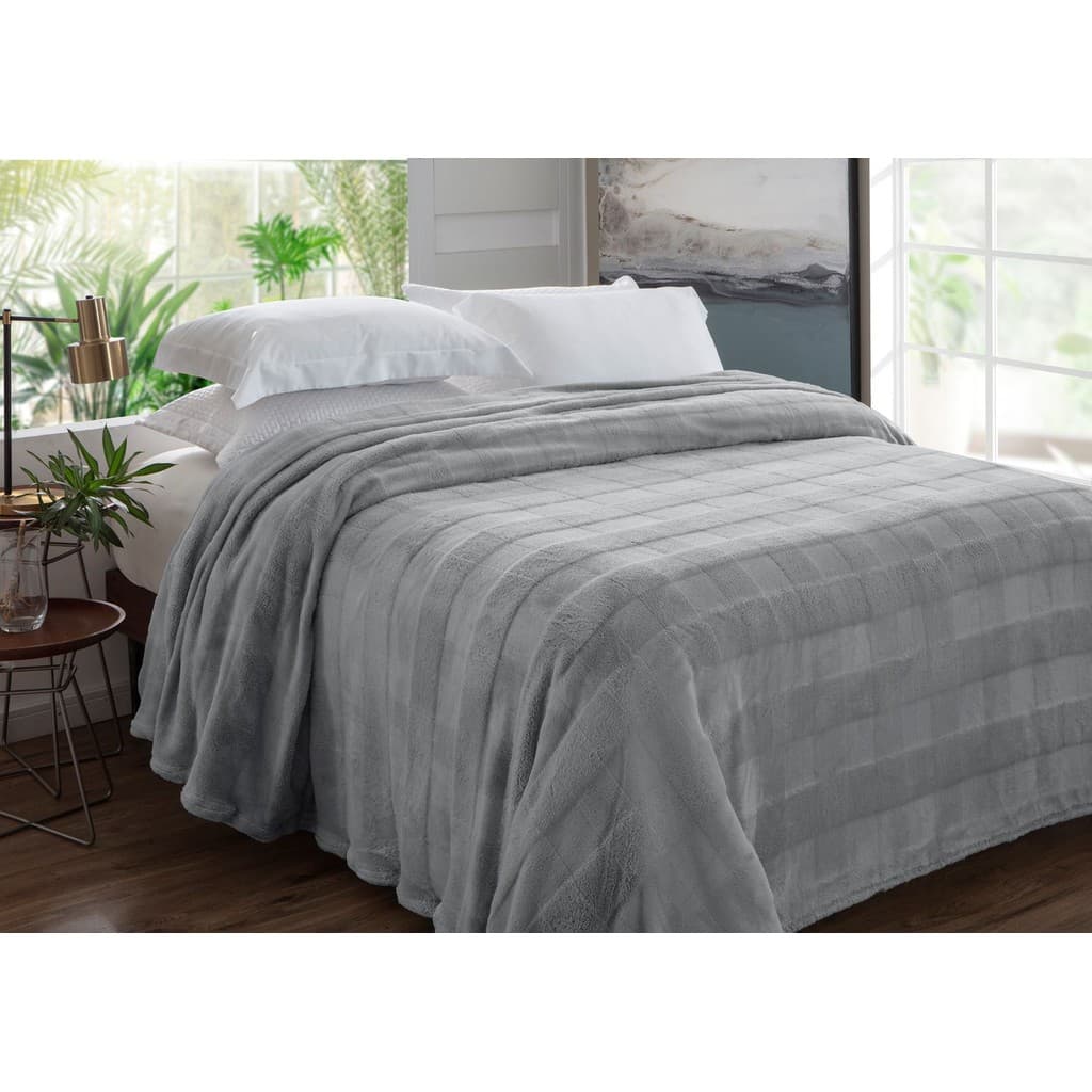 Manta Lili Katz Crystal  Degrade  22,20x2,40m Cinza Jolitex