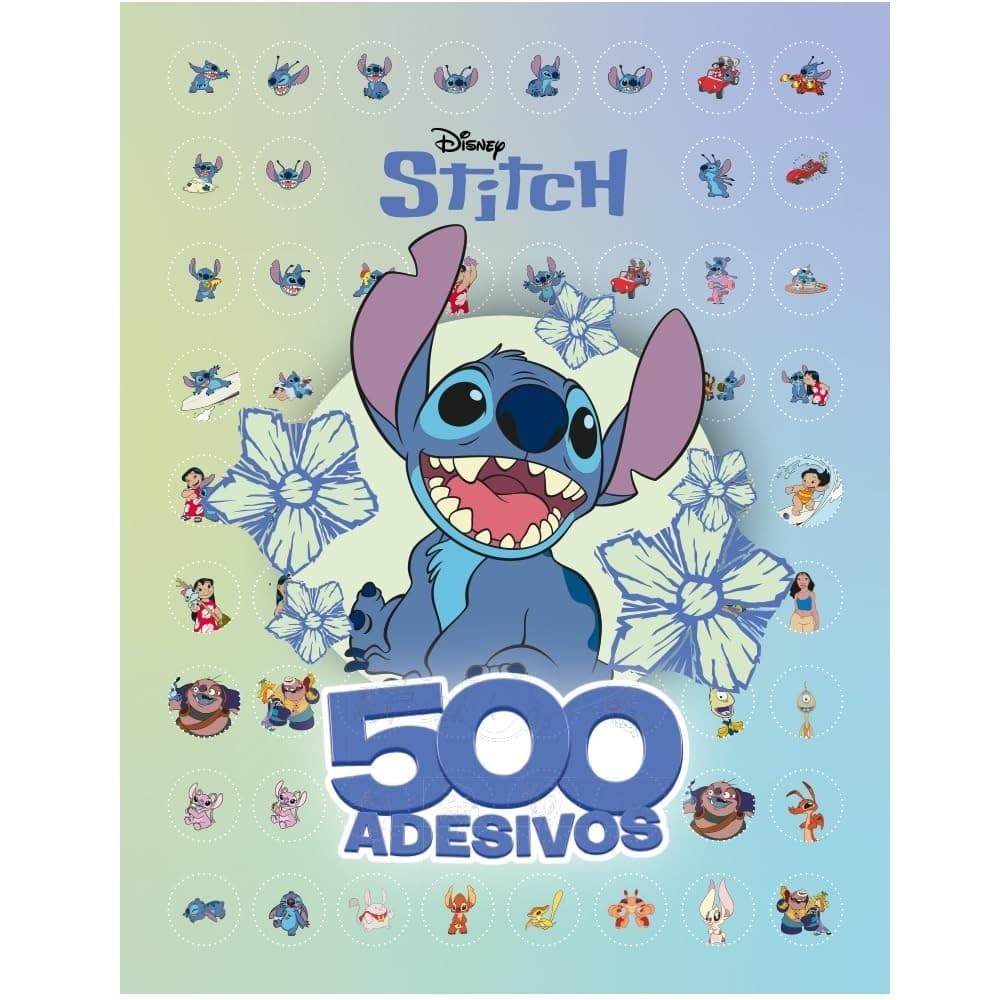 Livro 500 Adesivos Stitch 36 paginas original