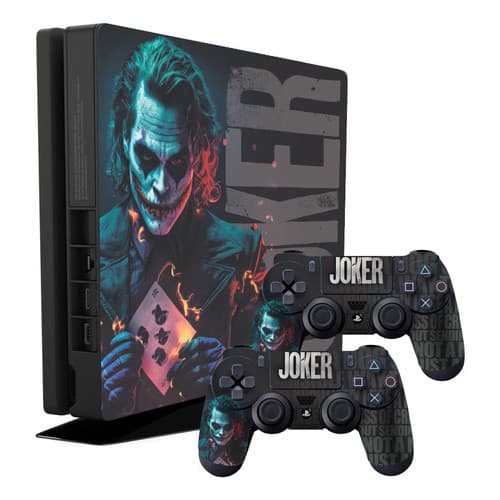 Adadesivo Ps4 Slim Joker Coringa Batman Hahaha  Ps36