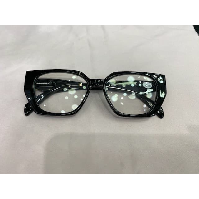 Óculos com grau pra perto leitura H9521 gatinho hexagonal quadrado armacao grosso feminino novo