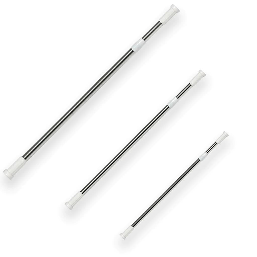 Porta Cortina Multiuso Box Varão Bastão Para Banheiro de Extensível Universal Ajustável