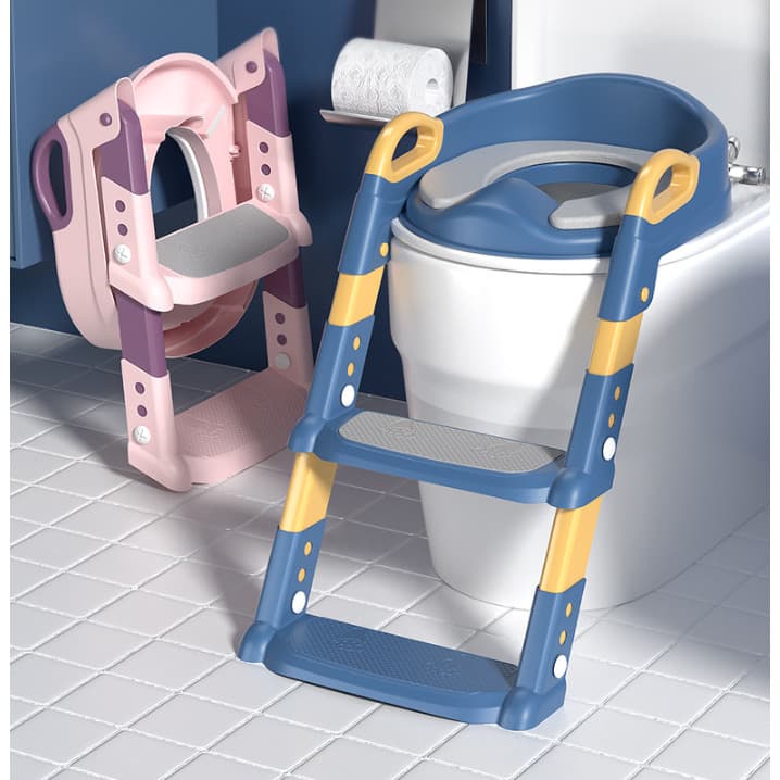 Escada para vaso sanitário infantil - Proporciona apoio confortável, ajudando o bebê a usar o banheiro com facilidade