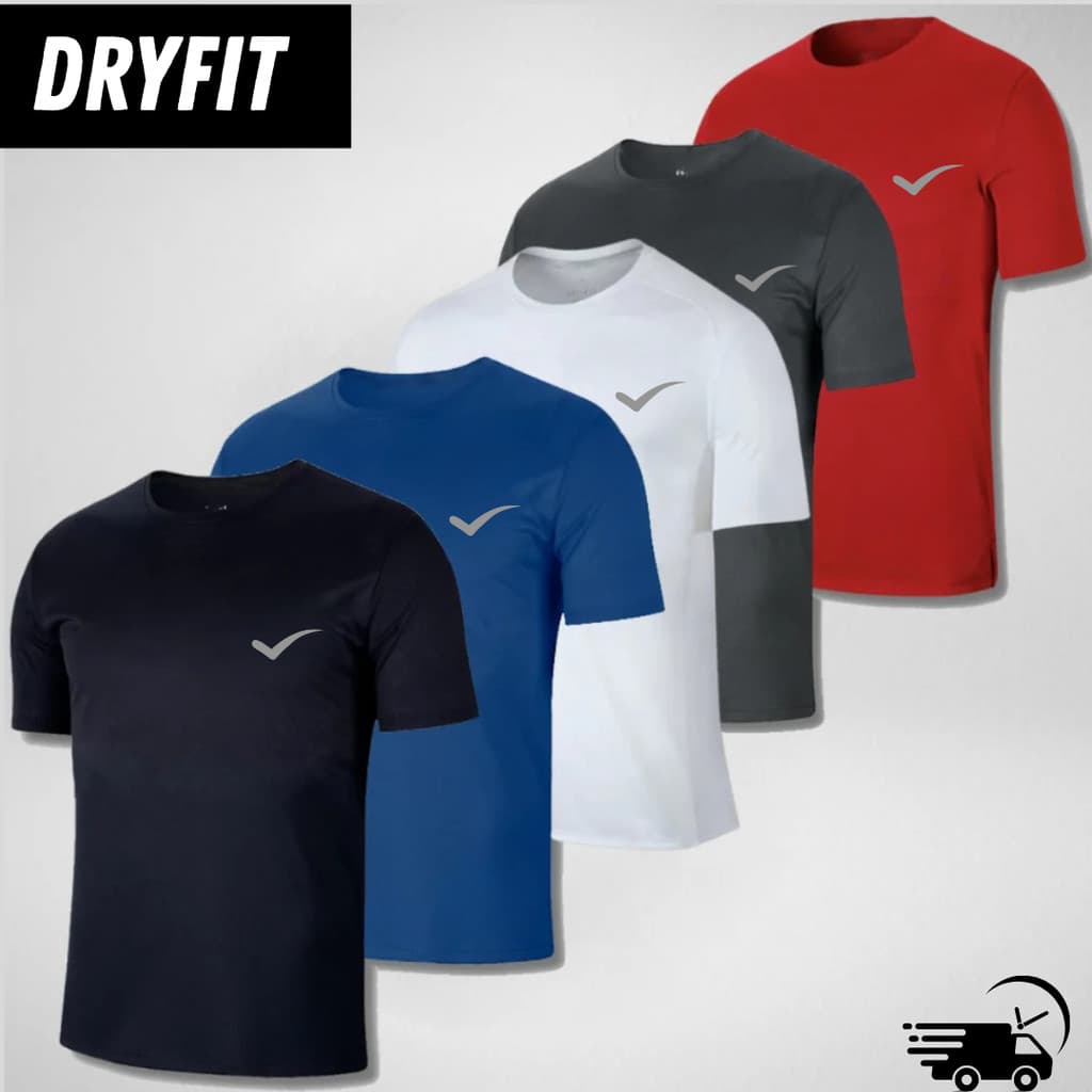 Camiseta Masculina Dry Fit Treino Blusa Academia  Conforto Leve Respirável Uv Atividade Física