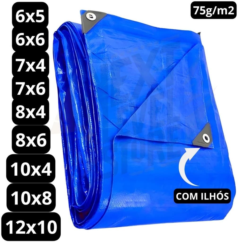 Lona Impermeavel 6x5 6x6 7x4 7x6 8x6 10x4 10x8 12x10 Lonas Plastica Cobertura Piscina Mudança Forro