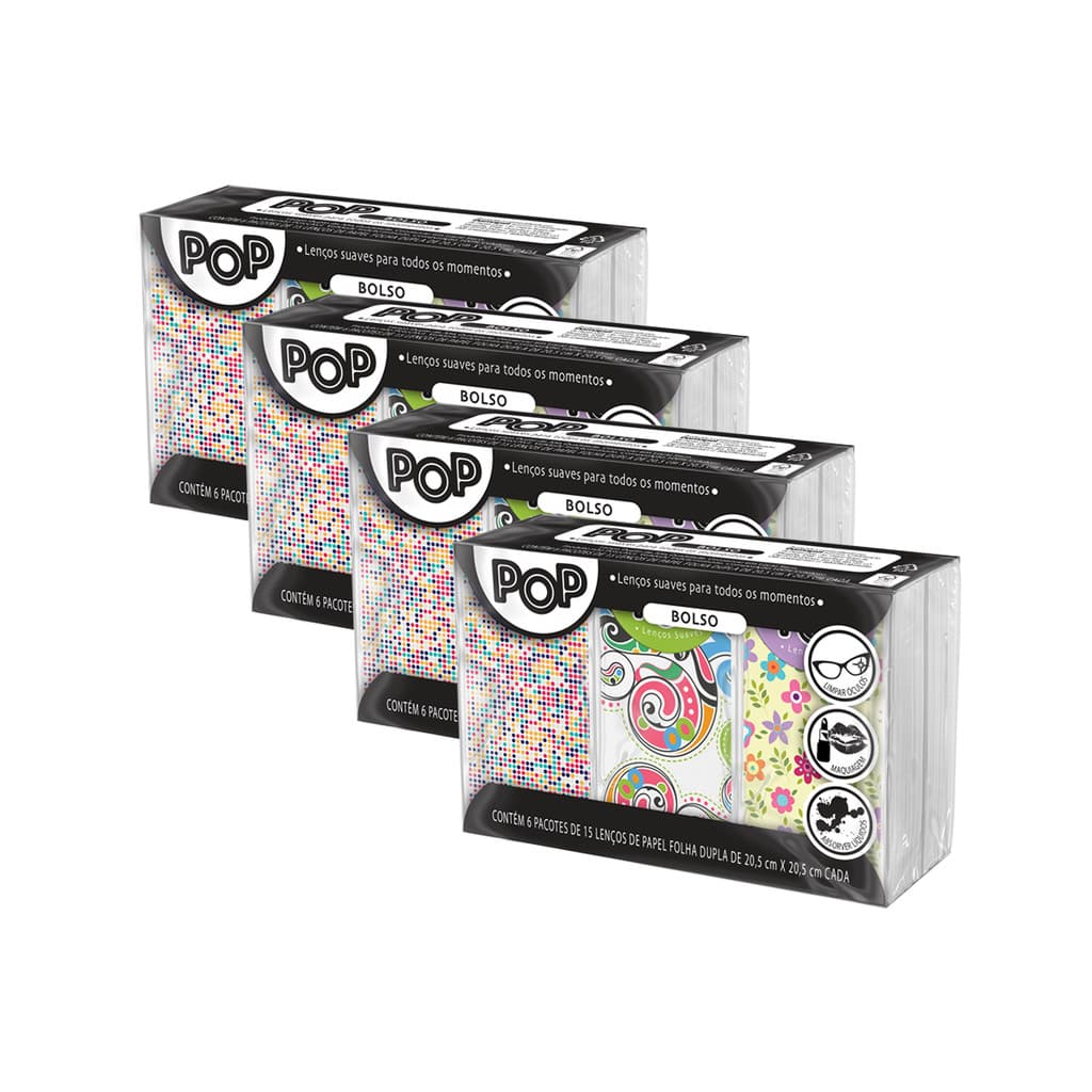 Kit de 360 Lenço de Papel Duplo Pop Suaves Pacotes de Bolso para Casamento