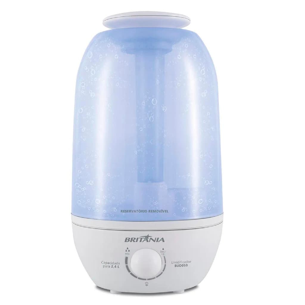 Umidificador De Ar Ultrassônico 2,4l Bivolt Britânia Branco