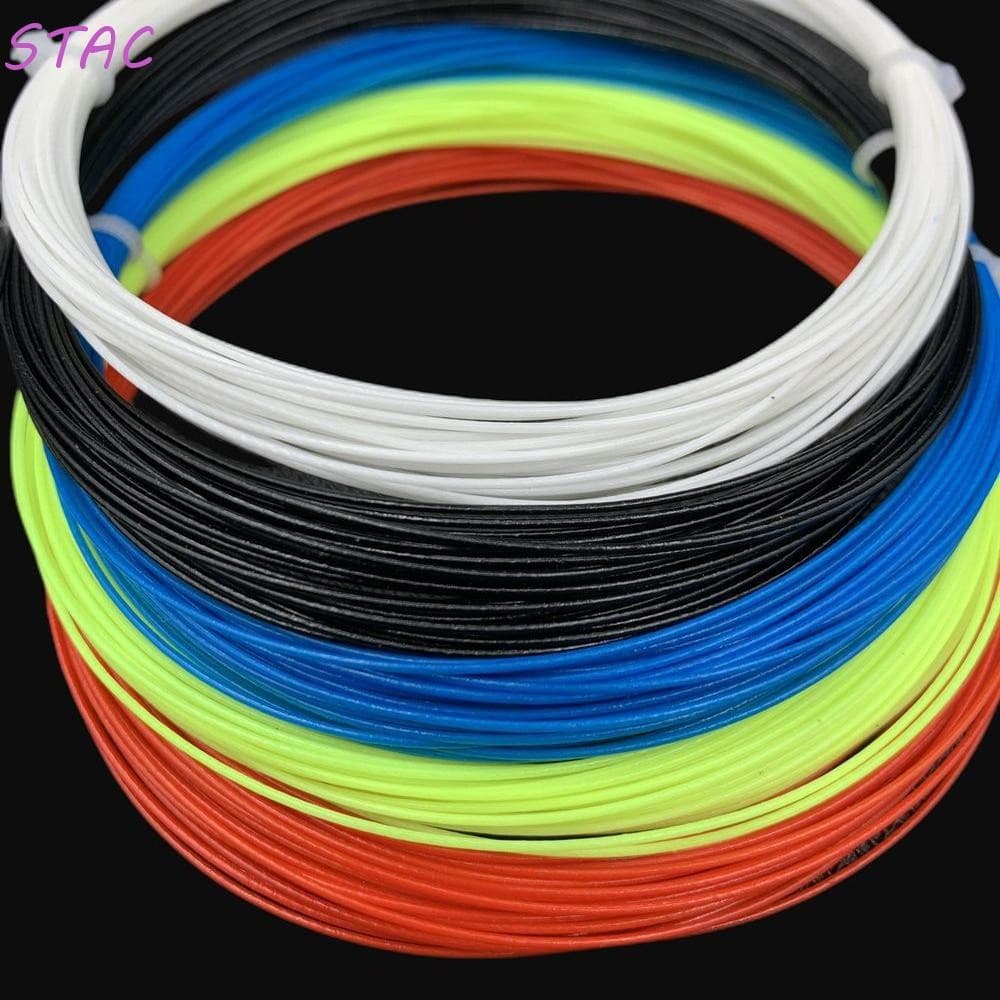 Corda De Raquete De Badminton STAC , Cordas De Treinamento Duráveis À Prova De Quebra , Linha Colorida De 0.7 Mm