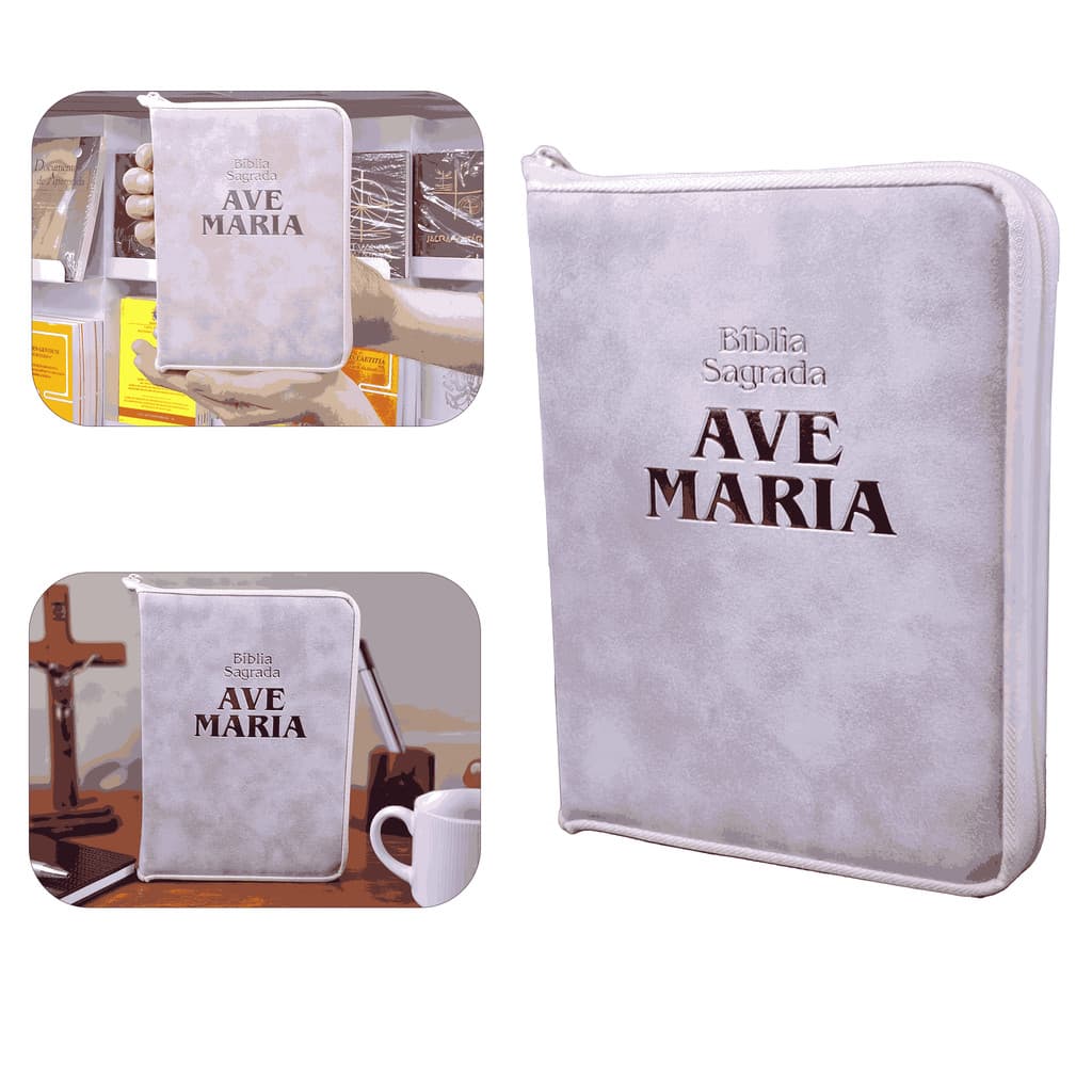 Bíblia Sagrada Strike - Média - Rosa - Ave Maria