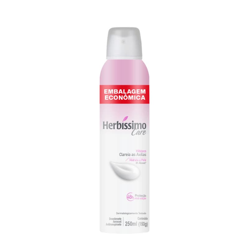 Desodorante Aerossol Antitranspirante Herbissimo Care Hibisco 250ml Embalagem Econômica