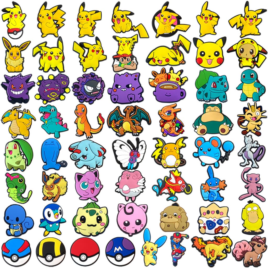 MEIDJ Encantos De Sapato 57 Cartoon Padrão Decorações Acessórios De PVC De Desenho Animado Com Botão