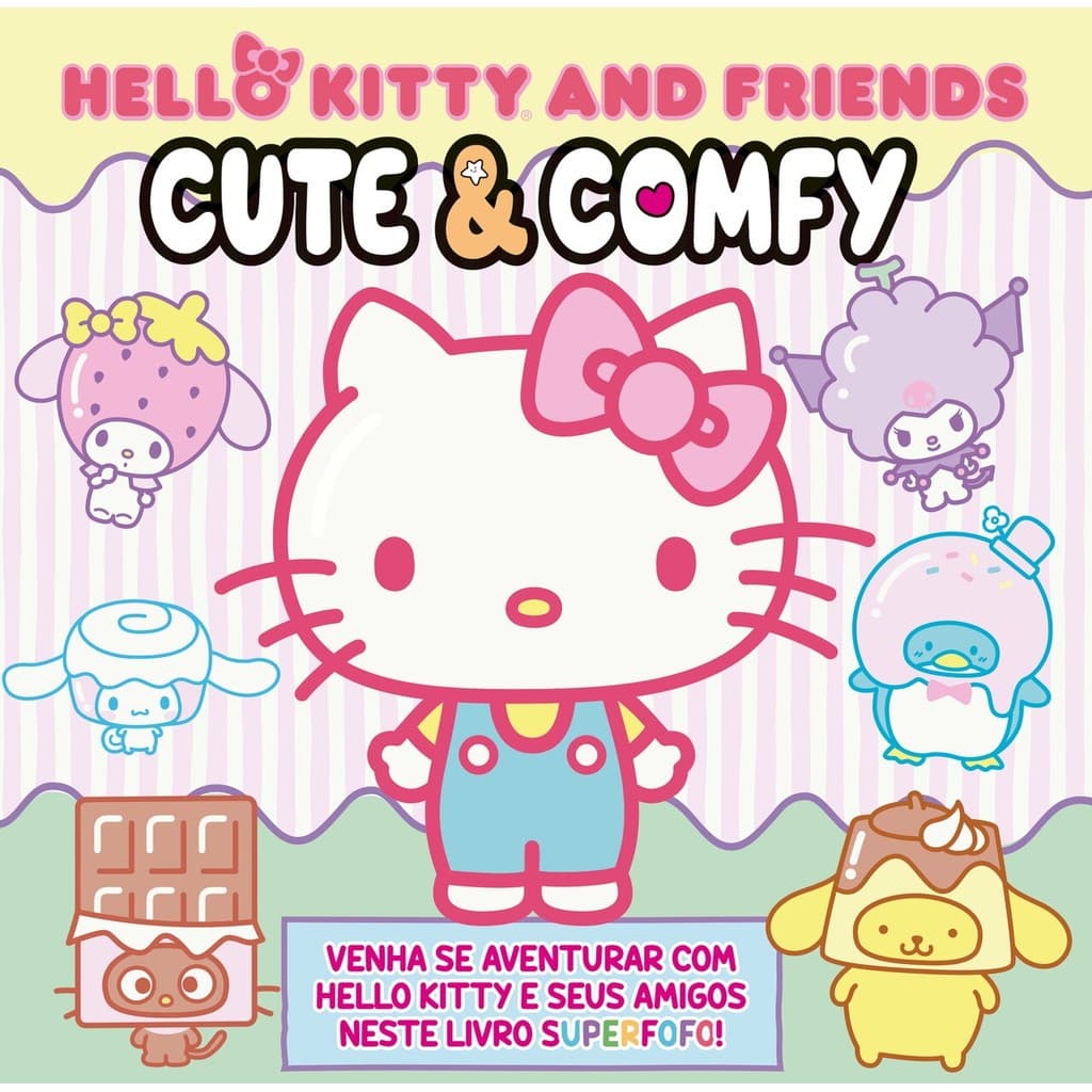 Hello Kitty and Friends - Livro de Colorir Cute & Comfy