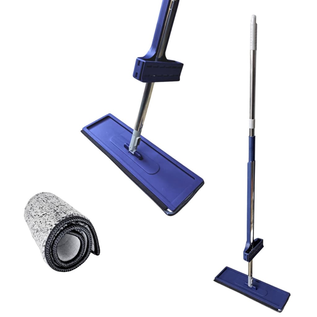 Esfregão Rodo Mop Mágico Inteligente Com 2 Refil FLAT 360° Graus Limpeza De Casa