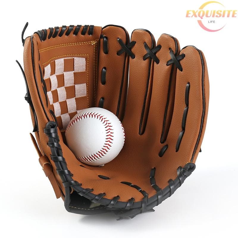 [EL] Luva De Beisebol Esportiva Ao Ar Livre Luvas De Couro Batg Equipamento De Prática De Softball Competição De Treinam