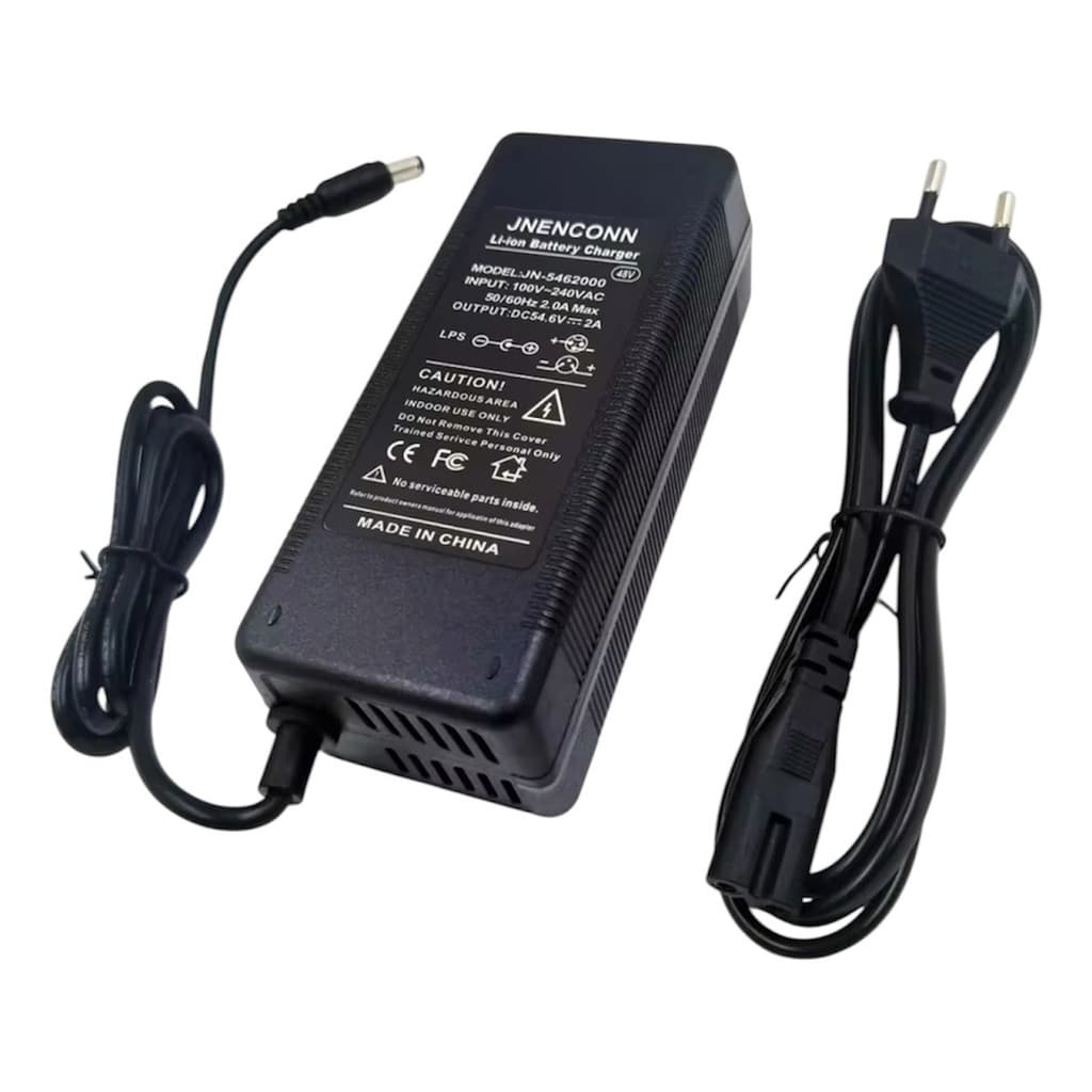 Carregador Bateria Litio 54,6v 2a Bike Elétrica 48v 110/220v