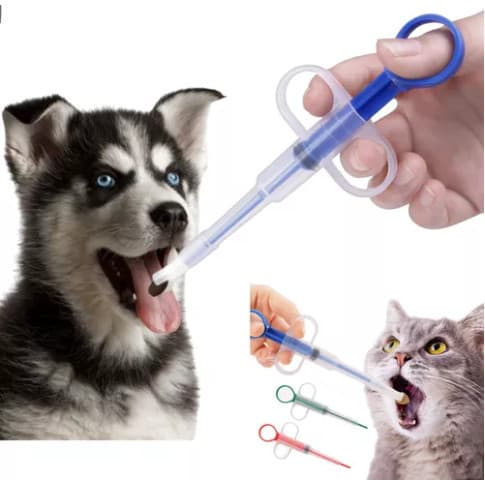 Aplicador De Comprimidos remédios Alimentador Pet Seringa Para Cães e Gatos