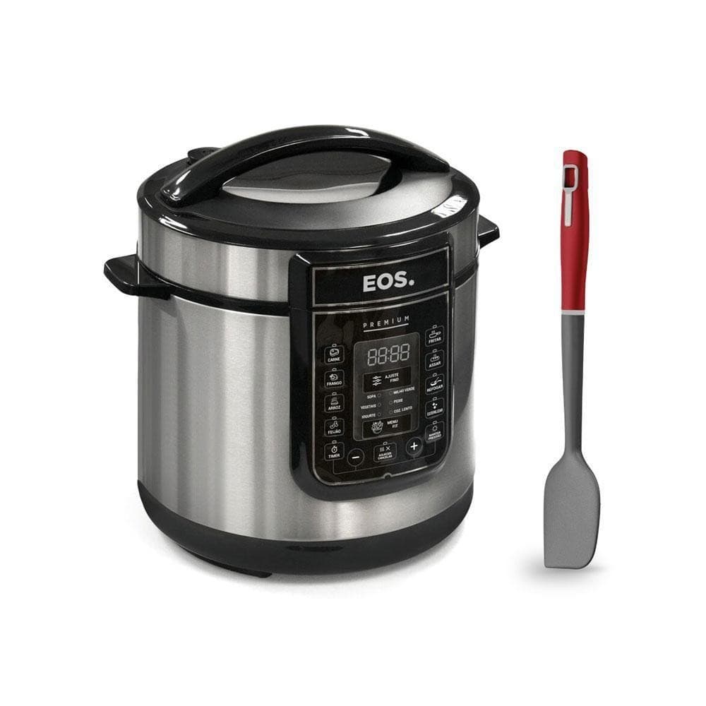 Panela De Pressão Elétrica Digital Epp60di 220v Eos Com Espátula Verano Tramontina 220v