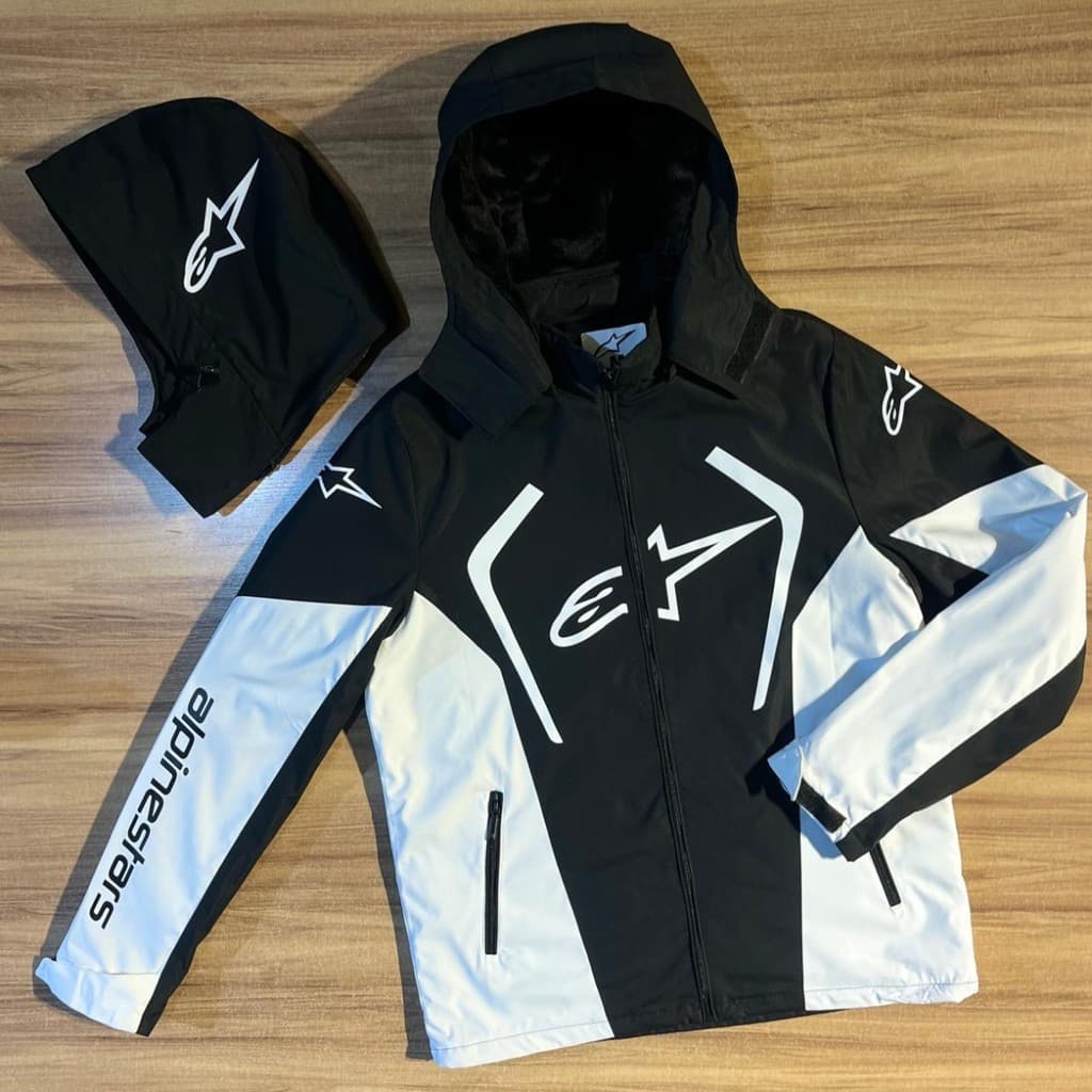 Jaqueta Alpi Masculina Importada Jaco Forrado Capuz Removível