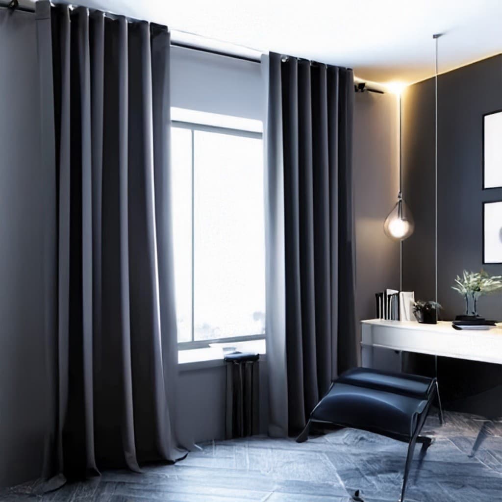 Cortina Blackout PVC 2,20x1,30 Corta 100% Luz Quarto Sala Cozinha Ilhós Lavável Antitérmica