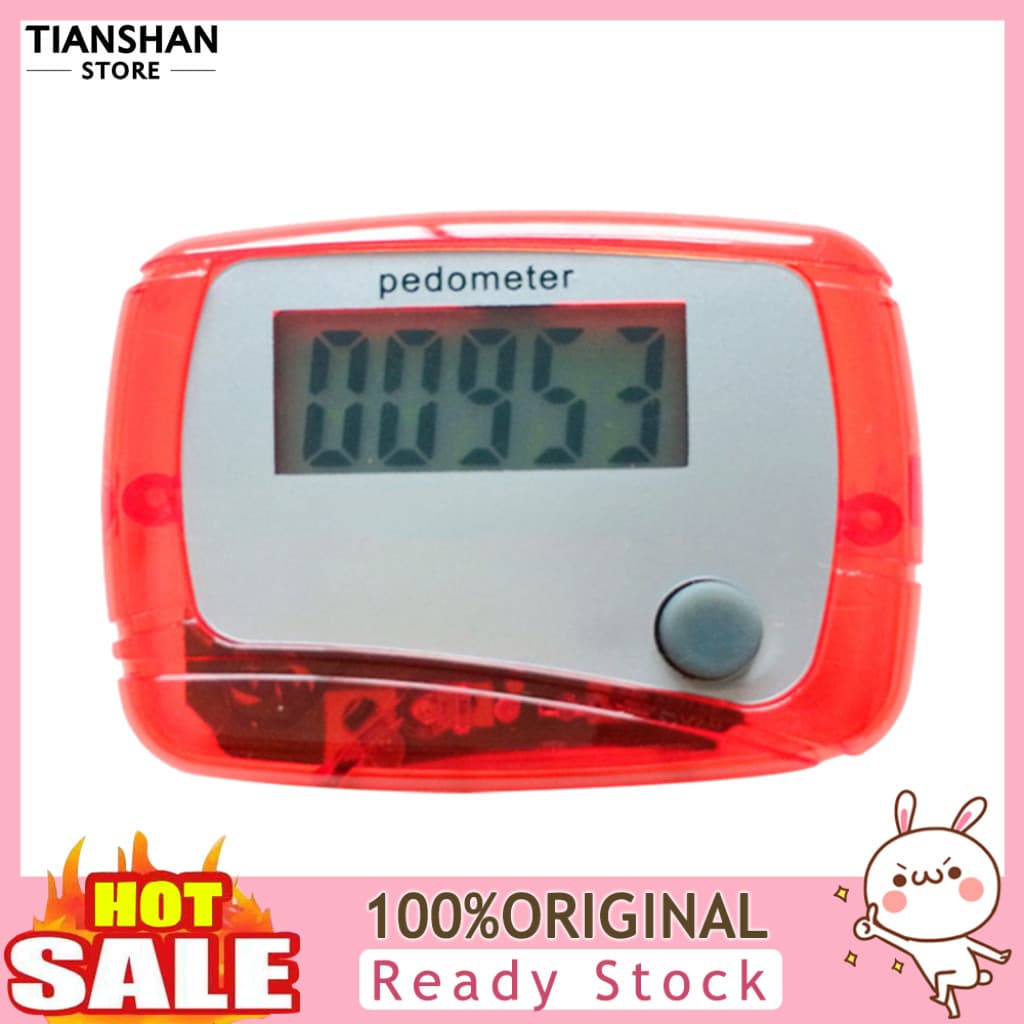 [TTO] Portátil Mini Digital LCD Pedômetro Esportes Caminhada Correndo Medidor Contador De Passos