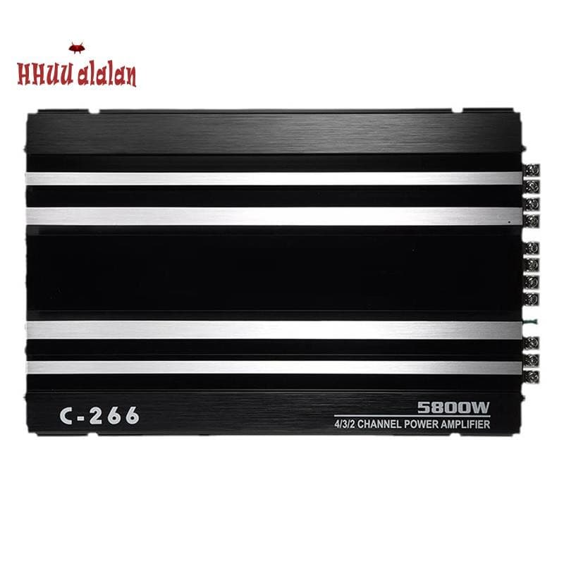 🌟Amplificador De Áudio Para Carro De 4 Canais 5800W Alta Potência 12V Ultrafino De Quatro Vias Ferramentas Classe A/B