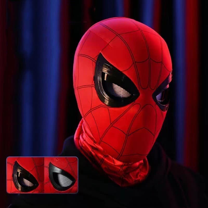 Homem Aranha Headpiece Adulto Role-playing Máscara Cabeça Capa