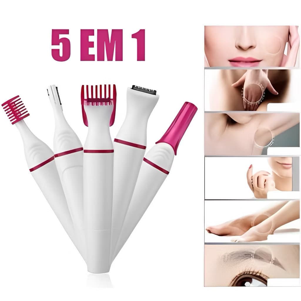Aparador Cortador Depilador Feminino 5 em 1 de Pelos Sobrancelhas e Intimo  ANJGG