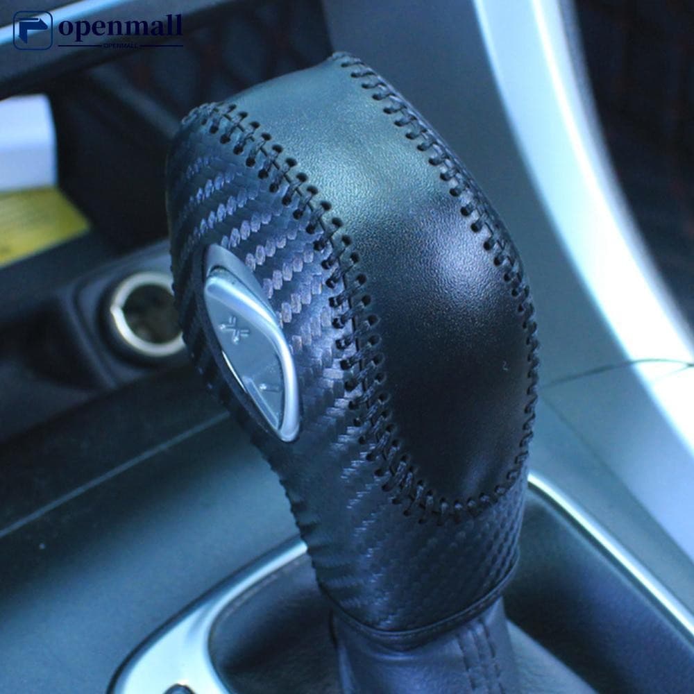 Capa De Botão De Mudança De Marcha De Fibra De Carbono Para Carro PU Ford Focus EcoSport Escape Fusion C-Max Energi Wago