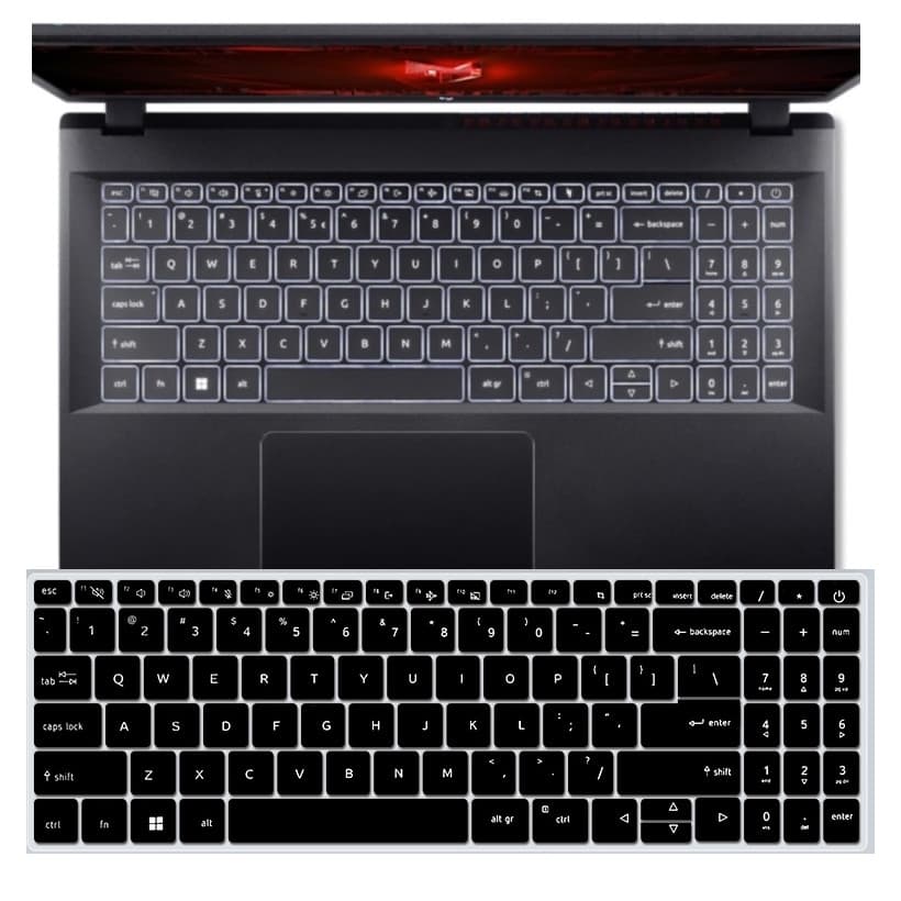 Para Acer Aspire Go 15 AG15-71P 21P 41P AG15 71P 41P 21P 2025 2024 Silicone Portátil Teclado Capa Protetor Pele