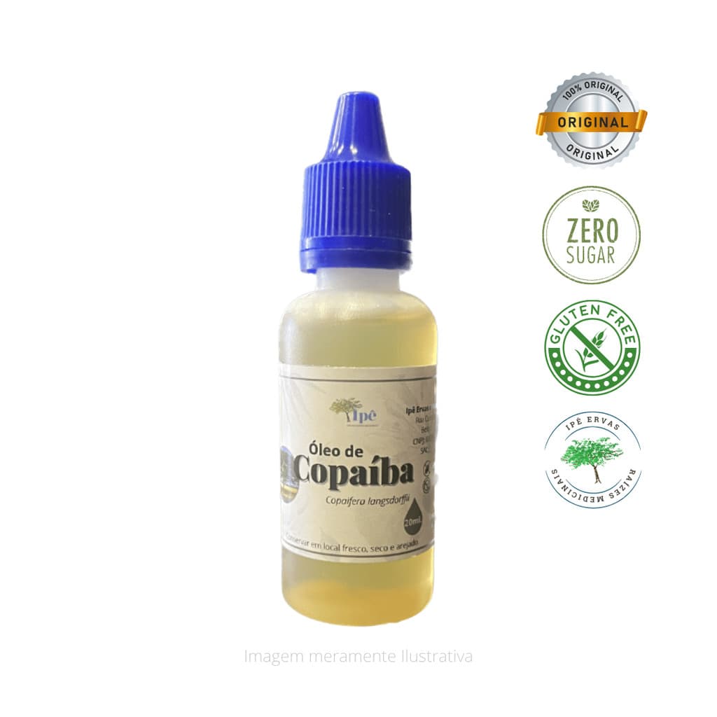 Óleo de Copaíba 20ml, Puro, 100% Natural, Original da Amazonia