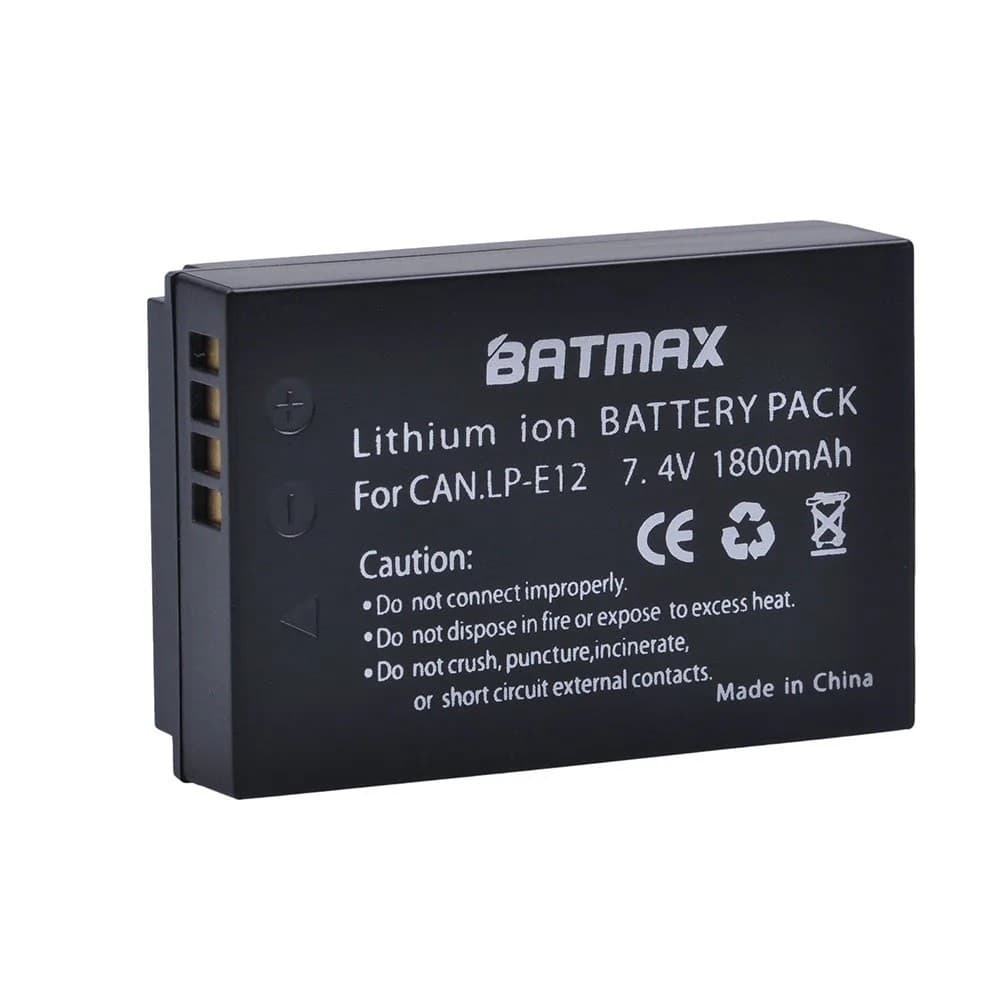 Bateria Batmax LP-E12 Recarregável Para Canon