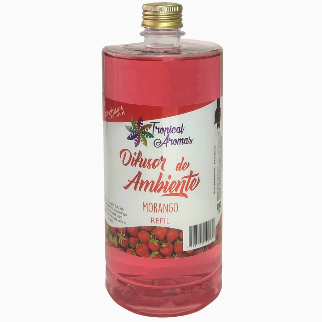 Refil Difusor de Ambiente Morango 1L Tropical Aromas