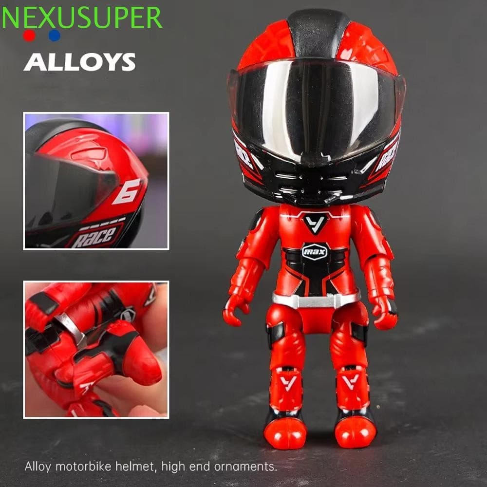 NEXUSUPER Transforma Brinquedo De Motocicleta , Figura De Ação De Membros Móveis , Boneca Simulada De Motociclista