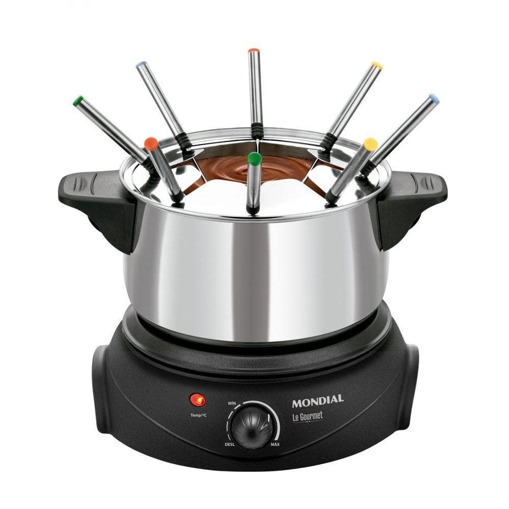 Panela Elétrica De Fondue Elétrico Le Gourmet Ii Fd-02 127v-preto/prata