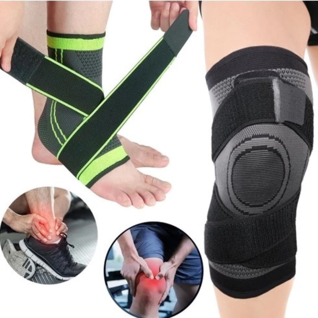 Joelheiras E Tornozeleira De Compressão Tensor Alívio De Dor No Joelho-INLIS ANA